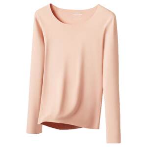 Yalu thermal underwear base shirt underwear for autumn clothes for women, hot and markless top single piece winter new style long-sleeved inner wear
