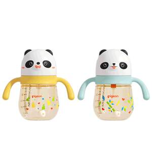 Pigeon, children's panda straw water cup, PPSU learning cup, baby bottle, water, milk