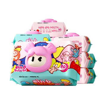 Yienbei baby wipes 80 pumps, extra large and thick