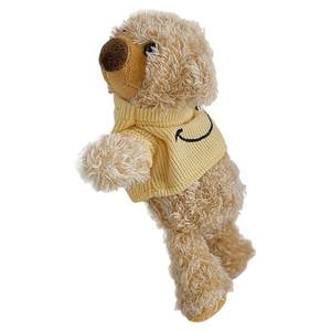 
Plush bear doll brooch smiley face sweater small bear pendant doll accessories suit animal pin ins