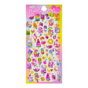 
Shiny animal rainbow unicorn 3d three-dimensional glue crystal sticker children girl diary hand account decoration sticker