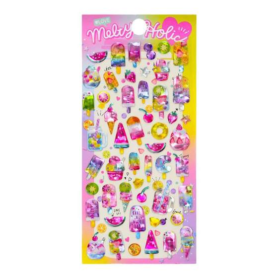 
Shiny animal rainbow unicorn 3d three-dimensional glue crystal sticker children girl diary hand account decoration sticker