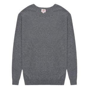 
Deer King Cashmere Sweater Men's New Year V-neck Flat Knit Solid Color Bottoming Sweater Knitted Warm Autumn and Winter Style New Upgrade