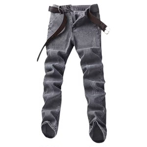
Spring and Autumn New Men's Jeans Men's Straight Slim Fit Stretch Small Feet Casual Trendy Brand Versatile Long Pants Men's Pants