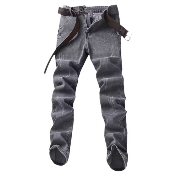 
Spring and summer new men's jeans men's straight slim fit elastic small feet casual trendy brand versatile long pants men's pants