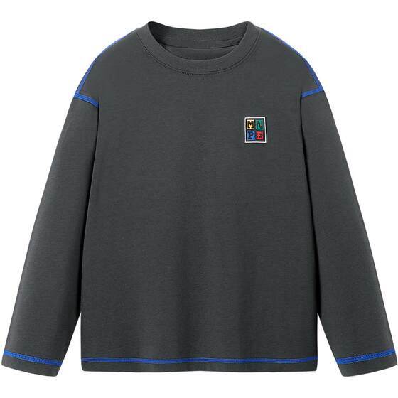 
[5A antibacterial] MINIPEACE Peacebird children's clothing spring and autumn boys' long-sleeved T-shirt with big picture on the back children's new fashion