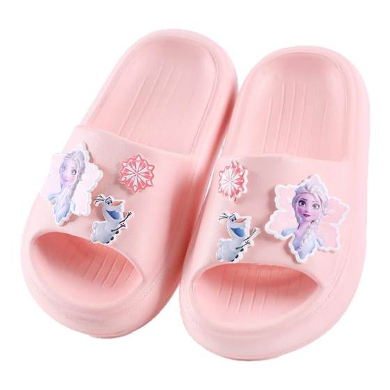 Disney children's slippers girls girls sandals summer princess Aisha indoor home baby bathing anti-slip
