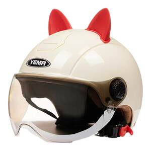 Mustang 3C certified summer electric motorcycle helmet breathable for men and women four seasons universal electric car safety helmet half helmet
