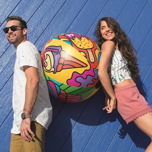 Bestway, надувной пляжный барабан для плавания для детей и взрослых, большой волейбольный мяч для водного поло, игрушка для игр в воде, семейный стиль