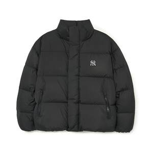 
MLB official men's and women's same style classic fashion solid color versatile stand-up collar rib jacket down jacket 23 winter DJB07