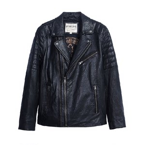 
MCS men's clothing comes from Marlboro's new autumn new American style street lapel collar shearling leather jacket for men