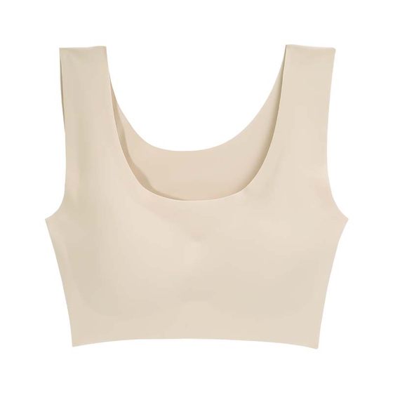 Langsha Underwear Women's Seamless Beautiful Back Winter Shockproof Sports Vest Without Wire Rings New Product Anti-Sagging Bra ZW