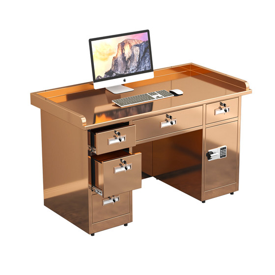 304 stainless steel rose gold office desk workshop workbench with drawer medical laboratory operating table computer desk
