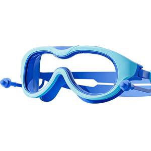 Children's swimming moster waterproof and anti -fog high -definition high -definition large -frame swimming glasses boys and girls professional diving mirror swimming hats set