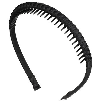 Wrinkled, toothed, non-slip face wash hairband black hair clip