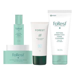 
Forest Moisturizing Facial Cleanser 200ml Small Green Bottle Essence 50ml Facial Cream 50ml Essence Sunscreen 80ml