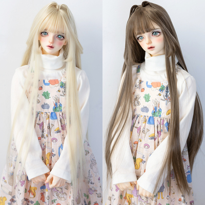 taobao agent BJD/SD 4 points 3 points Doll wig High -temperature silk -shaped cat ear princess long hair 1/4,1/3