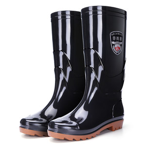 
Thickened rain boots, spring and summer rain boots, men's and women's boots, tendon bottom water shoes, men's mid-calf wear-resistant black non-slip waterproof low-top