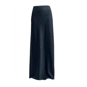 Autumn and winter new soft glutinous wool cashmere skirt, drooping and sloping long skirt, high waist loose half -body long skirt female
