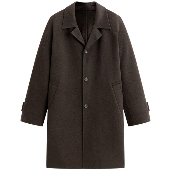 
[Same style in shopping malls] PEACEBIRD Men's 2025 Winter New Lapel Woolen Coat B1AAF440E@