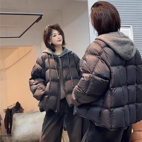 羽绒服女短款加厚冬季2024新款韩版宽松高级感小个子面包服外套