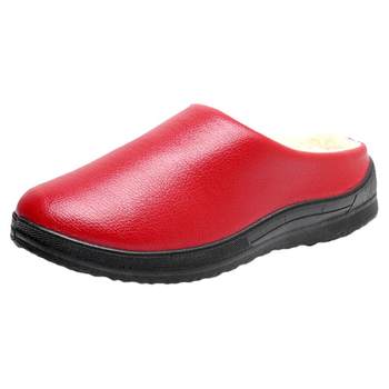 Winter velvet and warm thick cotton slippers couple
