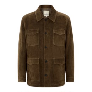 
GENTSPACE2025 autumn and winter new fashion men's lapel sheepskin leather jacket