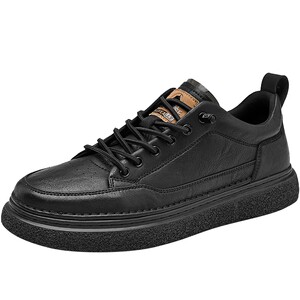 HLA/Hailan Home Men's Shoes Leather Panel Shoes Comfortable and Versatile Casual Leather Shoes Fashion Thick Sole British Style Shoes Men