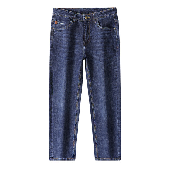 Daniu high-end fabrics, skin-friendly and comfortable stretch jeans for men, straight-leg, loose, business casual, autumn and winter style