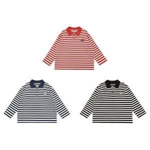 
Youyou children's clothing boys' long-sleeved T-shirt striped POLO shirt children's autumn clothing 2026 new boys' warm base shirt