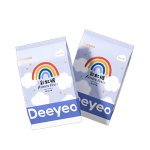 Deyou baby diapers Try to install a rainbow urine, not wet, ultra -thin breathable, men and women, 6 tablets
