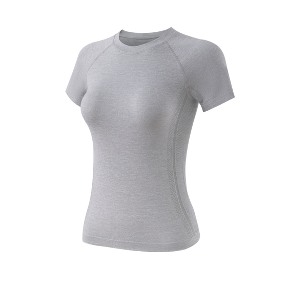 
Quick-drying sports short-sleeved women's new yoga wear T-shirt badminton running Pilates training fitness top suit
