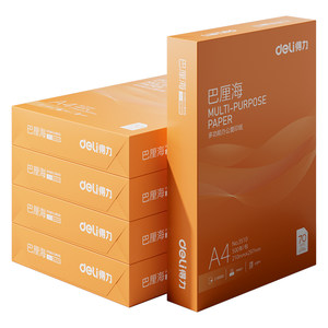 Delica Platinum/Bali double -sided printing paper A4 multifunctional office printing 70g/80 grams of single packaging wood pulp paper A4 printing paper student draft