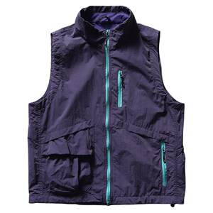 
Mountain style functional style outdoor vest multi-pocket stand collar quick-drying vest men's dopamine sports sleeveless vest jacket