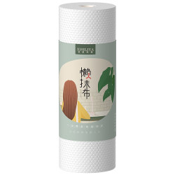 Thickened disposable wet and dry 12 rolls of lazy rags