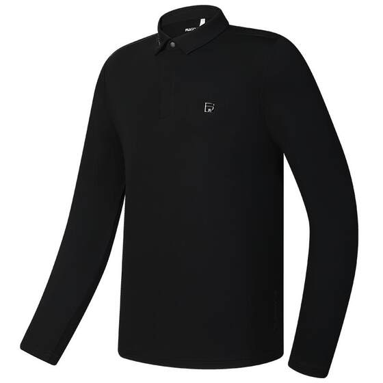 FILA official men's knitted long-sleeved POLO shirt winter new golf sports sun protection top