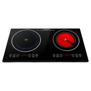 
Export 230V double-head double-stove induction cooker household electric ceramic stove battery furnace embedded fried double-head electric stove