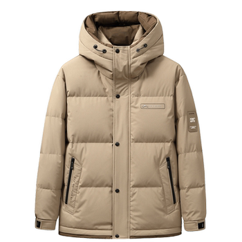 Business leisure thickened short down jackets fly in the snow
