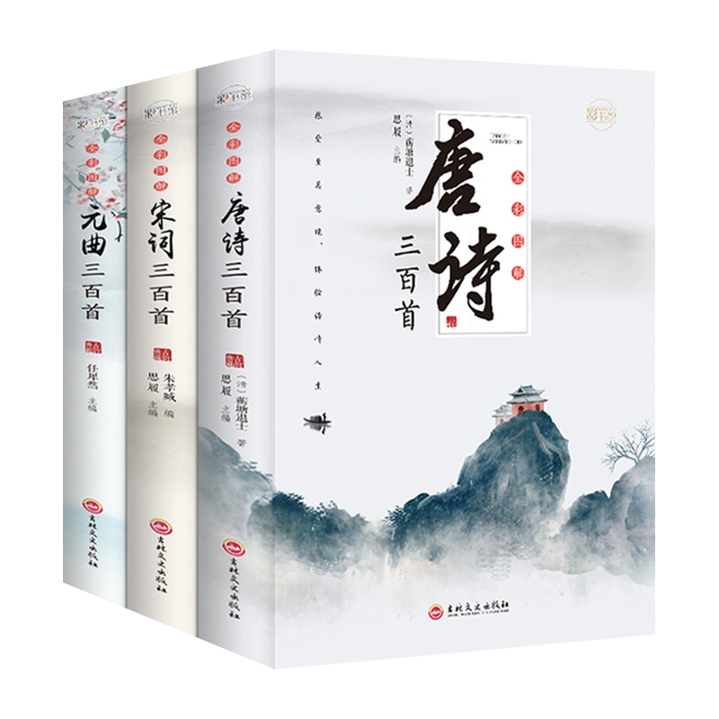 全套2册唐诗宋词三百首正版全集古诗大全集书全中国古诗词书籍全套 
