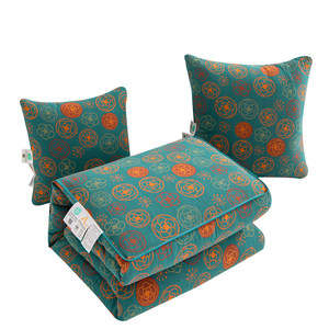 
High-end Class A pure cotton double-layer yarn dual-purpose pillow quilt Chinese car cushion office sofa summer air conditioning quilt