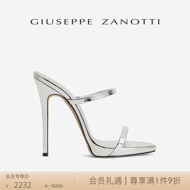 Giuseppe ZanottiGZ女士时尚优雅细高跟凉鞋