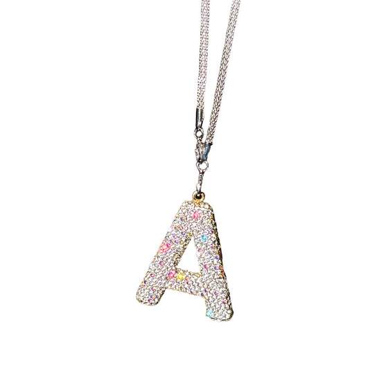 
Rhinestone English letters car pendants high-end sense car rearview mirror diamond pendant decoration car interior decoration women