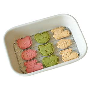 
Cartoon Cookie Mold Animal Cookie Cutting Mold Set 3D Home Baking Hanging Cup Cat Puppy Bear Flower Cookie