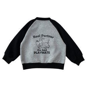 
Boys' baseball uniform jacket spring and autumn children's pure cotton cartoon jacket children's sports and leisure baby tops