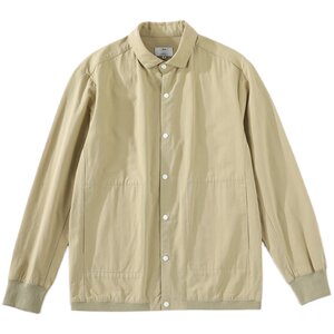 Luud spring and autumn tide male versatile pure cotton thin jacket casual lapel net color single buckle simplicity jacket shirt
