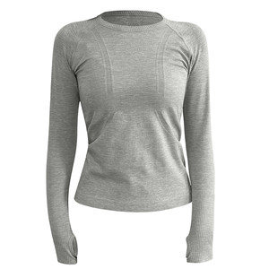 
Blue Xiaoke Blue yoga clothes quick-drying slimming fitness clothes for yoga long-sleeved tops running sports T-shirts