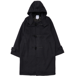 Livingtown Cluel Magazine Special Style Retro Horn Button Wool Japanese Mid-length Loose Windbreaker