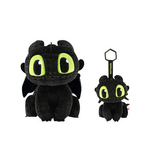 Global Potdemiel Honey Pots and Dragon Trainer Toothless Plush Doll Pendant Package Cool Night Evil Gift
