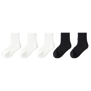 
Balabala children's socks spring and autumn boys and girls cotton socks mid-tube socks breathable and boneless small and medium-sized children's five pairs