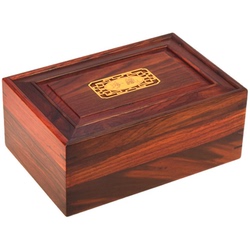 Červená Palisandrová Sada Tři Obdélníkové šperkovnice Mahagonová Klasická Hrací Krabice úložná Dřevěná Krabička Nefritový Náramek Krabice Náramek Krabice